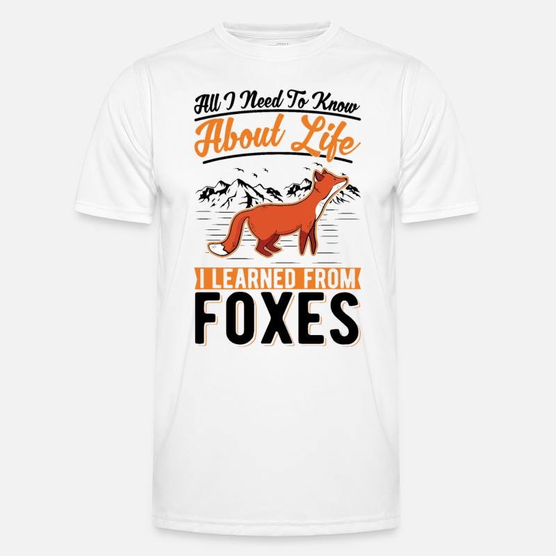 Fox Gift Red Fox - Men's Functional T-Shirt - white