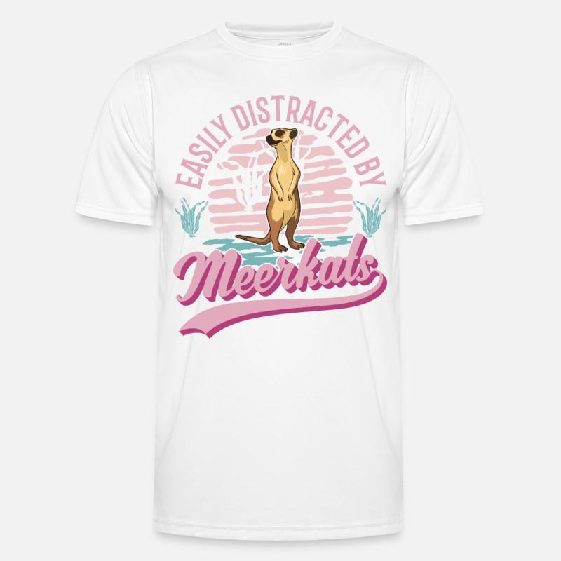 Erdmännchen Geschenk Meerkat Männer Funktions-T-Shirt