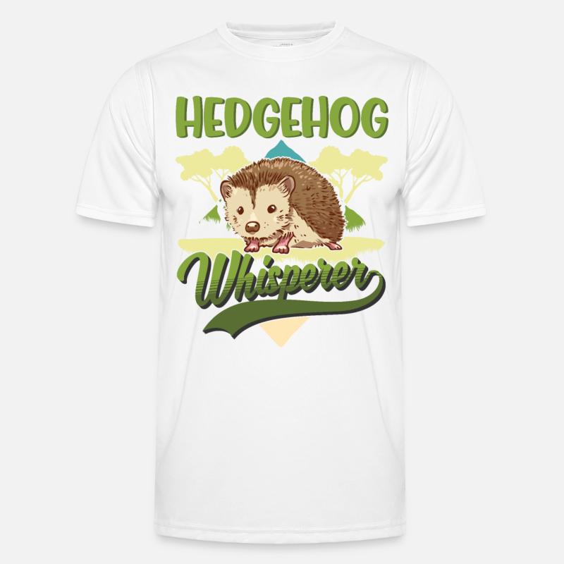 Igel Flüsterer Hedgehog Whisperer - Men's Functional T-Shirt - white