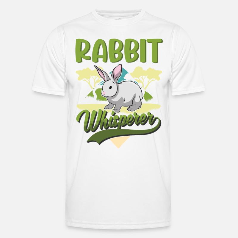 Rabbit Whisperer Rabbit Whisperer - Men's Functional T-Shirt - white