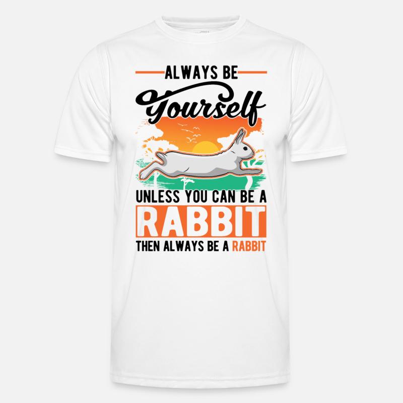 Rabbit Bunny Rabbit Rabbit - Men's Functional T-Shirt - white