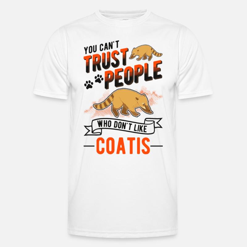 Coati Gift Coati Proboscis Bear - Men's Functional T-Shirt - white
