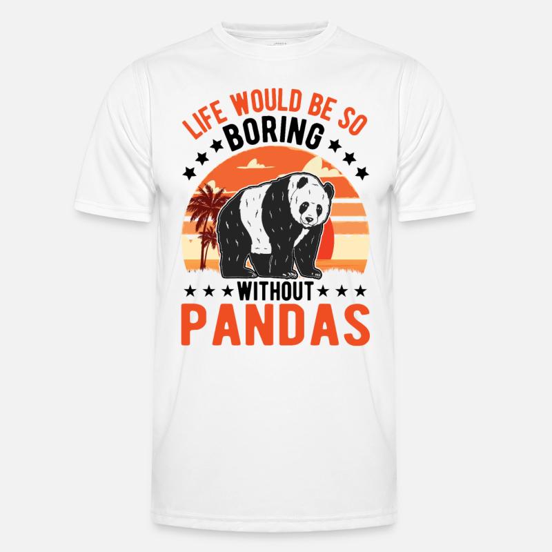 Panda Lover Panda Bear Gift - Men's Functional T-Shirt - white
