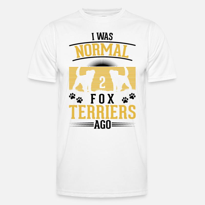 Foxterrier Drahthaar Geschenk - Männer Funktions-T-Shirt - Weiß