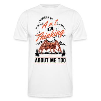 Ameisen Ameisenfarm Ameisenhaufen Feuerameisen - Männer Funktions-T-Shirt - Weiß - Vorne - AI Model Male 178 dark (178cm)
