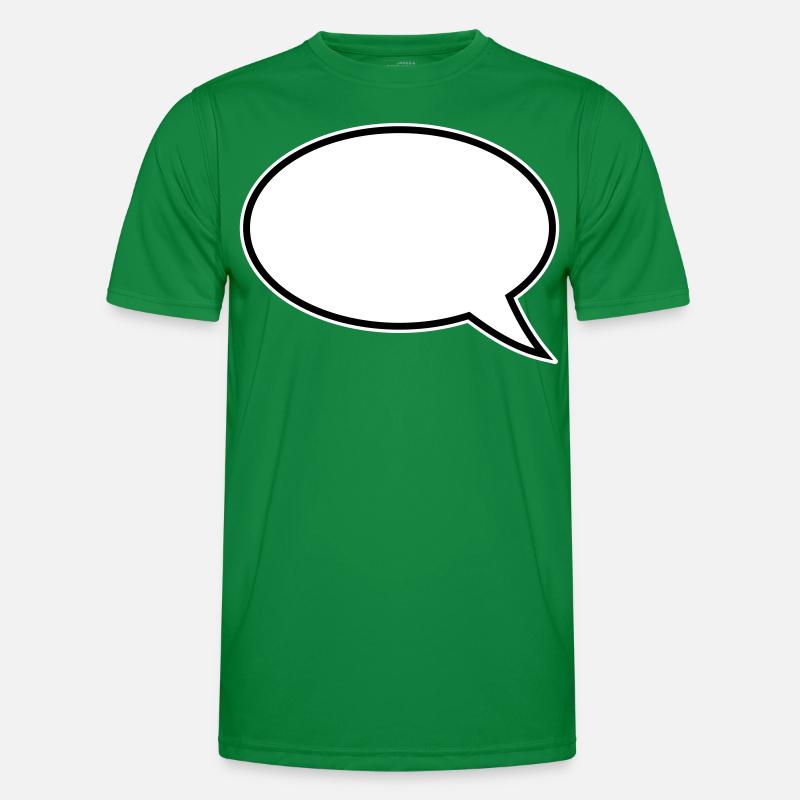 Speech Bubble Design Men's Functional T-Shirt