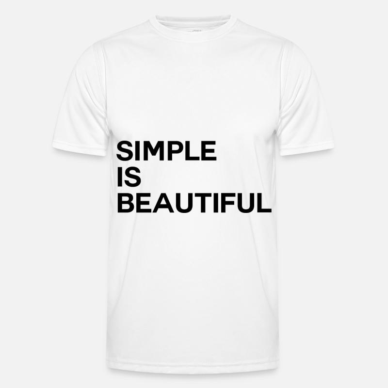 Simple Is Beautiful T-shirt sport Homme