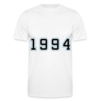 1994 Year Birthday - Men's Functional T-Shirt - white - Front - AI Model Male 178 dark (178cm)
