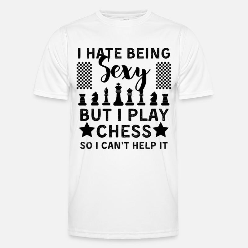 Funny Chess Player Design Chess - Men's Functional T-Shirt - white
