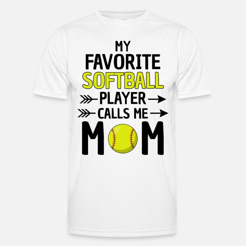 Softball Mama Spruch Softball Mutter Männer Funktions-T-Shirt
