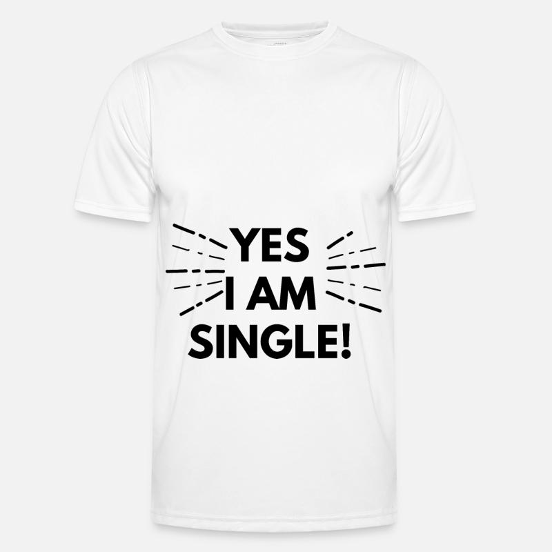 Single Männer Funktions-T-Shirt