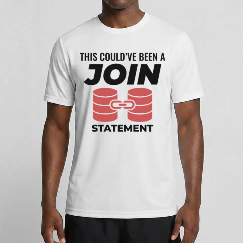 SQL Join Database, instruction de programmation des données T-shirt sport Homme