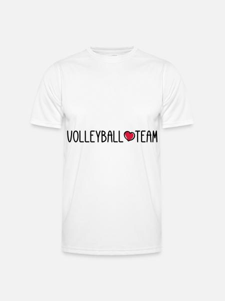 Volleyball Team - Men's Functional T-Shirt - white