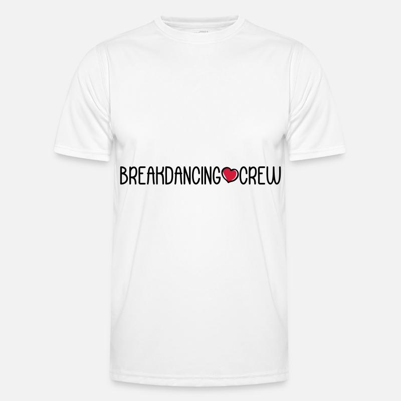Breakdancing Crew - Männer Funktions-T-Shirt - Weiß