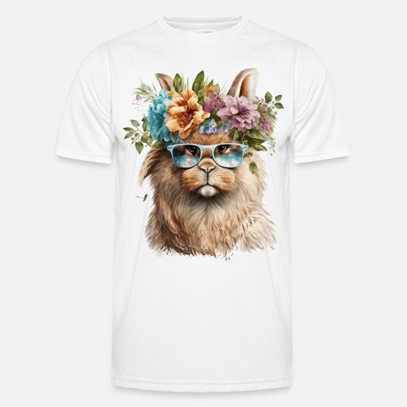 Funny Rabbit - Men's Functional T-Shirt - white