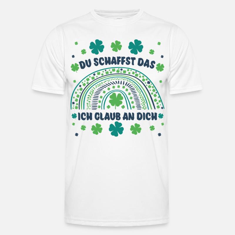Glücksbringer: Du schaffst das! Ich glaub an dich! Männer Funktions-T-Shirt