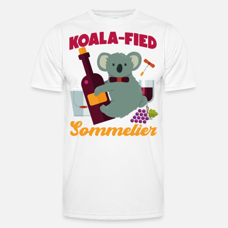 Sommelier Wine Drinking Tasting - Männer Funktions-T-Shirt - Weiß