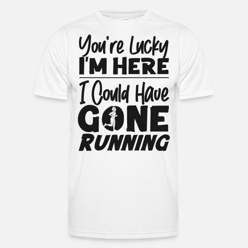 Running Runner Half Marathon - Men's Functional T-Shirt - white