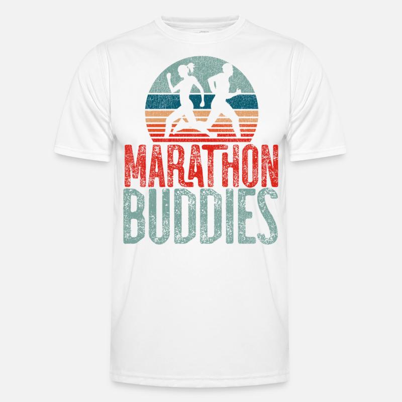 Running Runner Half Marathon - Men's Functional T-Shirt - white