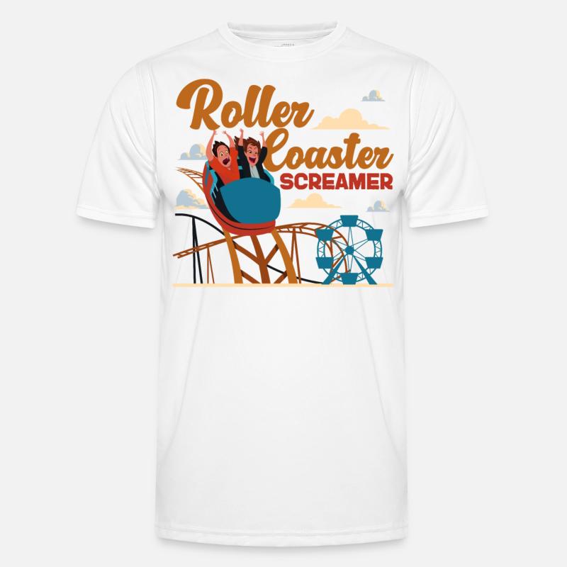 Roller Coaster Roller Coaster - Men's Functional T-Shirt - white