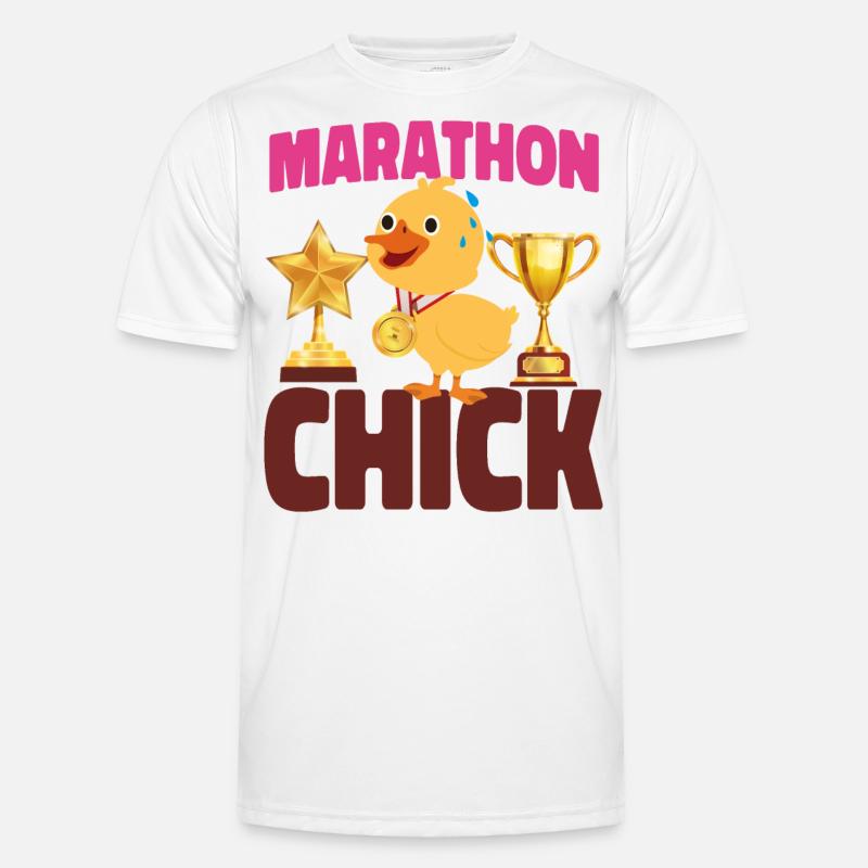 Running Runner Half Marathon - Men's Functional T-Shirt - white