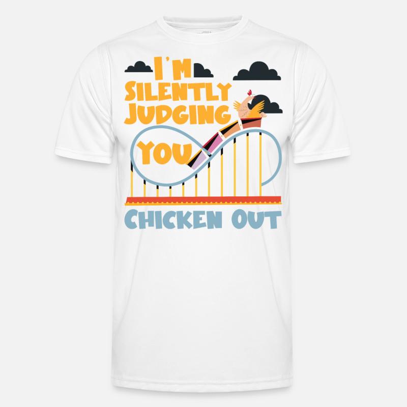 Roller Coaster I'm Silently Männer Funktions-T-Shirt