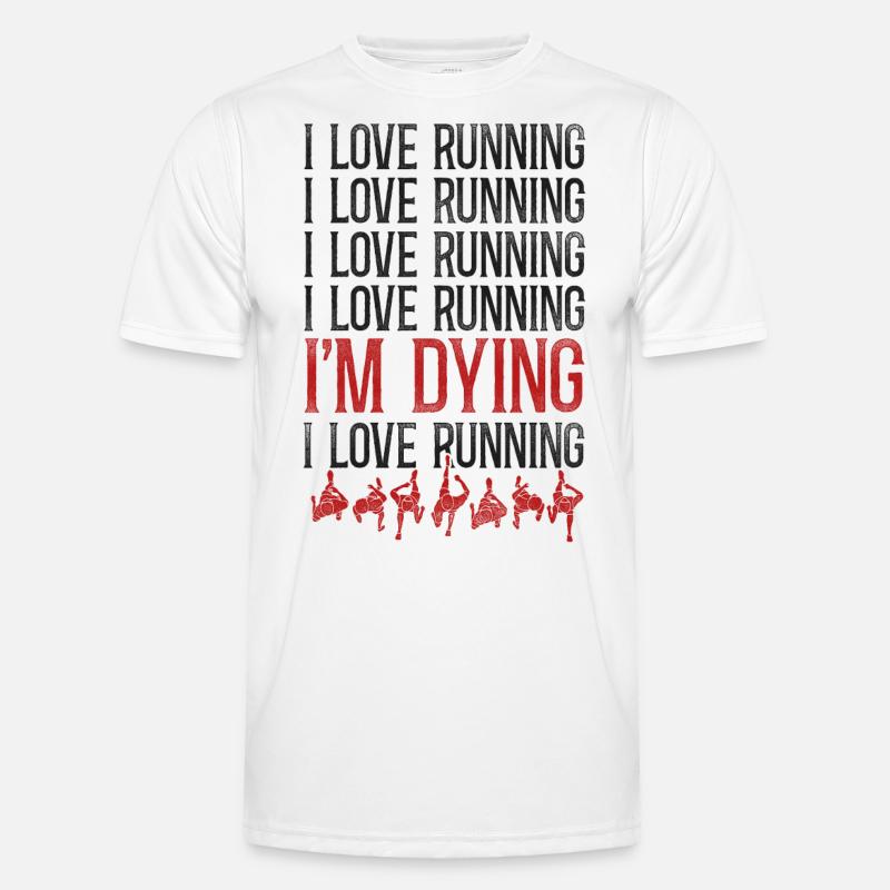 Running Runner Half Marathon - Men's Functional T-Shirt - white