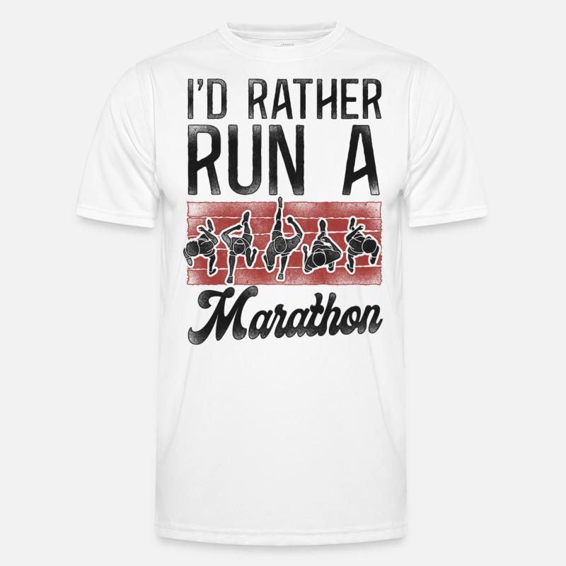 Running Runner Half Marathon - Men's Functional T-Shirt - white