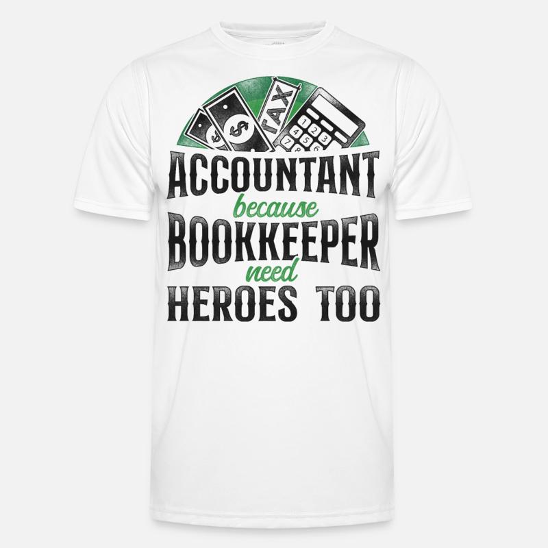 Comptable Comptable Comptable Comptabilité - T-shirt sport Homme - blanc