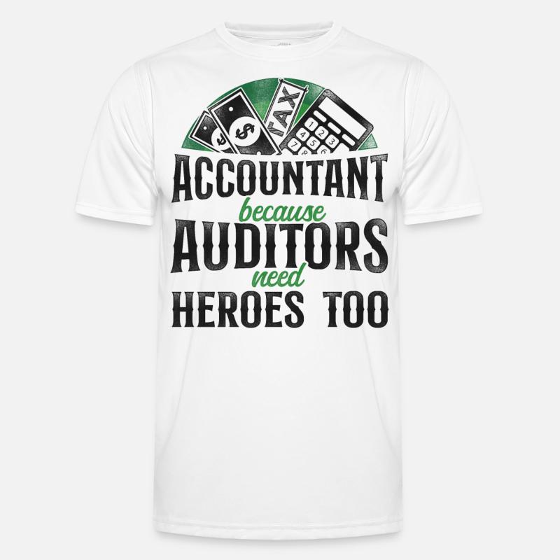 Comptable Comptable Comptable Comptabilité - T-shirt sport Homme - blanc