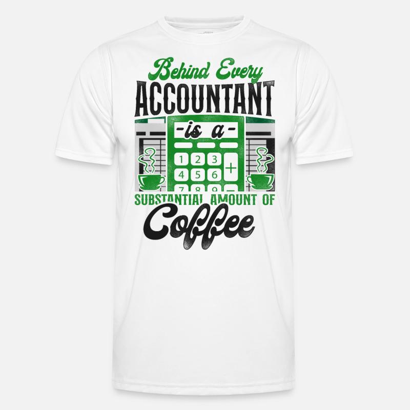 Comptable Comptable Comptable Comptabilité - T-shirt sport Homme - blanc