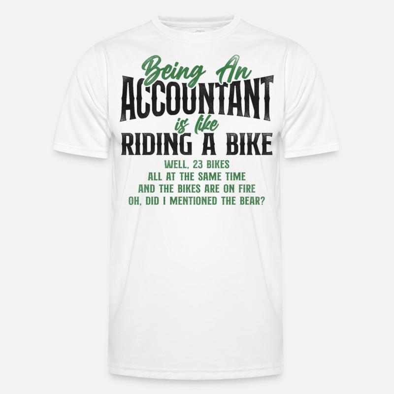 Comptable Comptable Comptable Comptabilité - T-shirt sport Homme - blanc