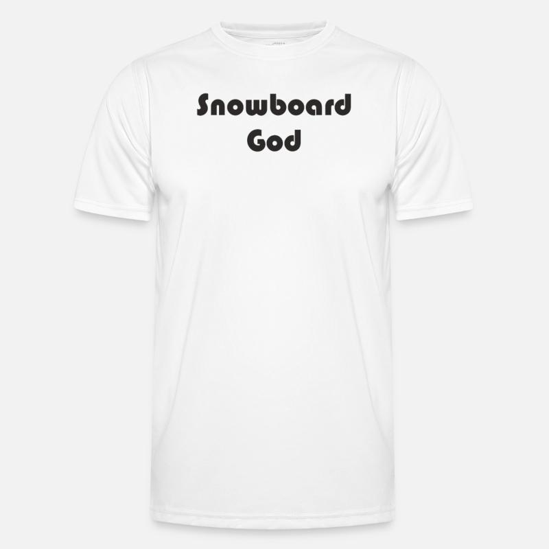 Snowboard - Snowboard God - Men's Functional T-Shirt - white