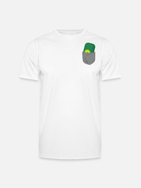 Pickleball Pocket - Men's Functional T-Shirt - white