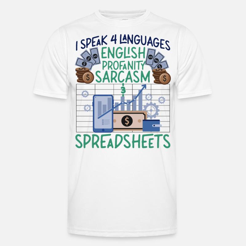 Comptable Comptable Comptable - T-shirt sport Homme - blanc