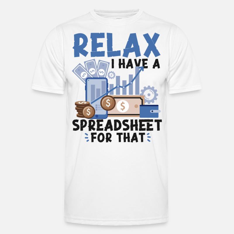 Comptable Comptable Comptable - T-shirt sport Homme - blanc