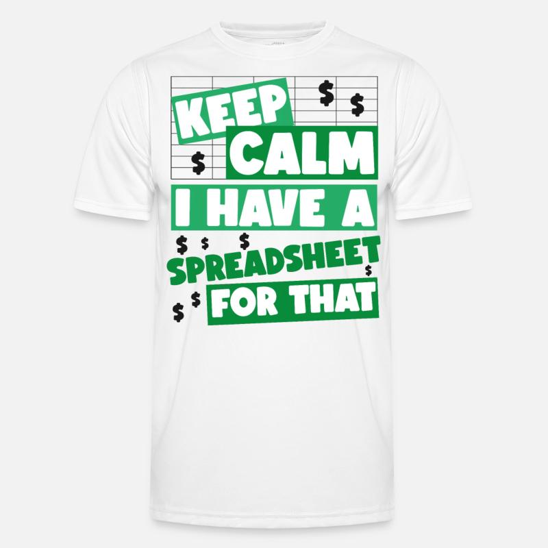 Comptable Comptable Comptable - T-shirt sport Homme - blanc