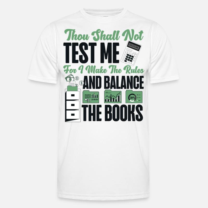 Comptable Comptable Comptable - T-shirt sport Homme - blanc