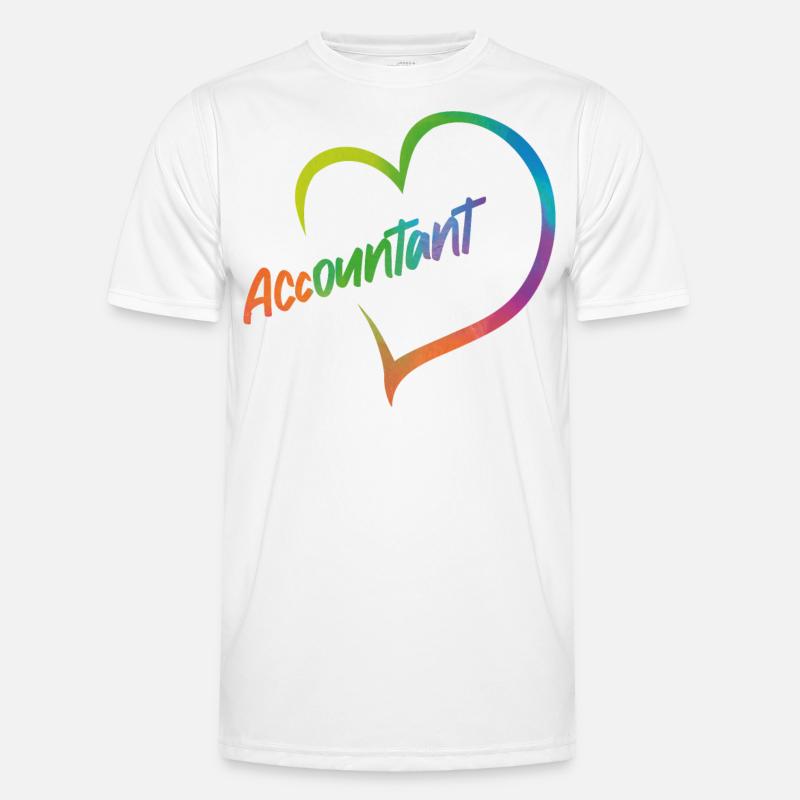 Comptable Comptable Comptable - T-shirt sport Homme - blanc