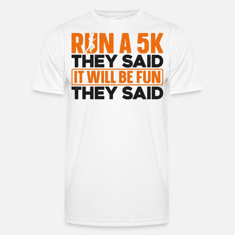 Running Runner Half Marathon - Männer Funktions-T-Shirt - Weiß