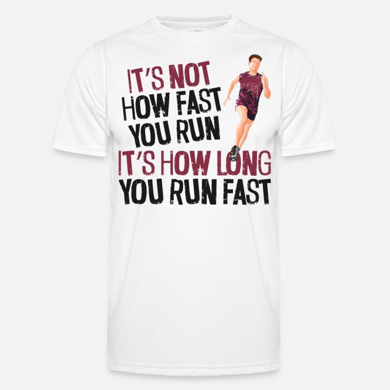 Running Runner Half Marathon - Männer Funktions-T-Shirt - Weiß