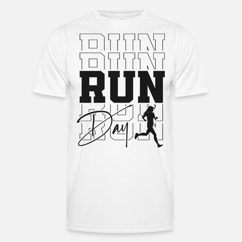 Running Runner Half Marathon - Männer Funktions-T-Shirt - Weiß