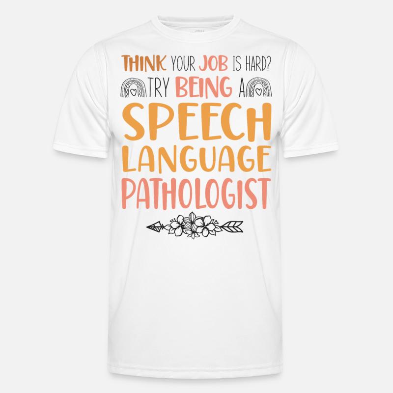 Speech Therapist Therapy Assistant Männer Funktions-T-Shirt