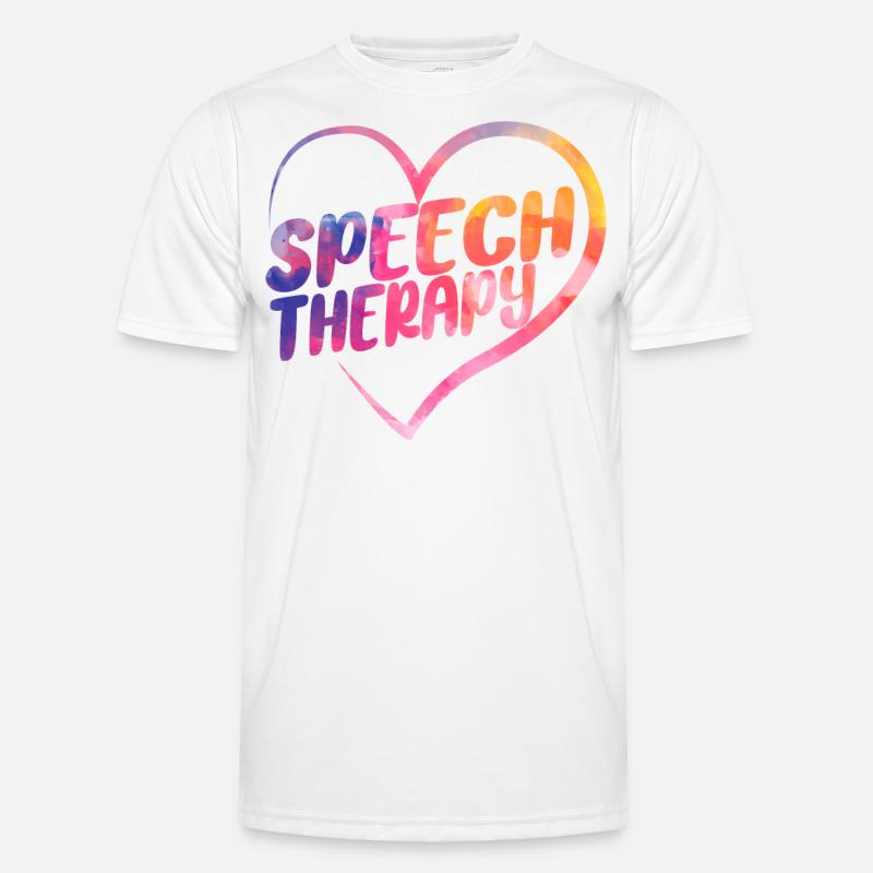 Speech Therapist Therapy Assistant Männer Funktions-T-Shirt