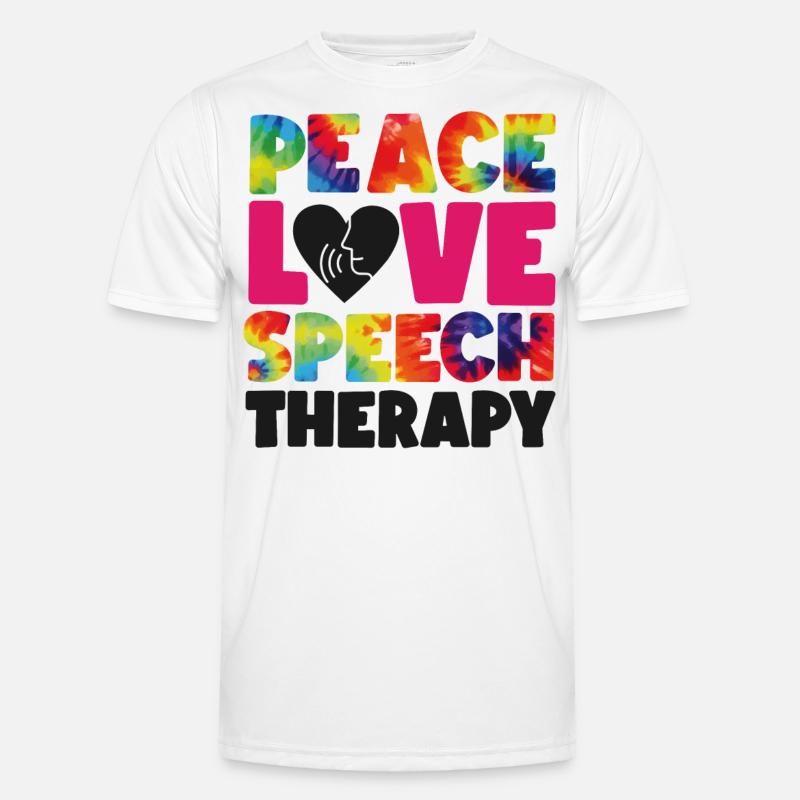 Speech Therapist Therapy Assistant - Men's Functional T-Shirt - white