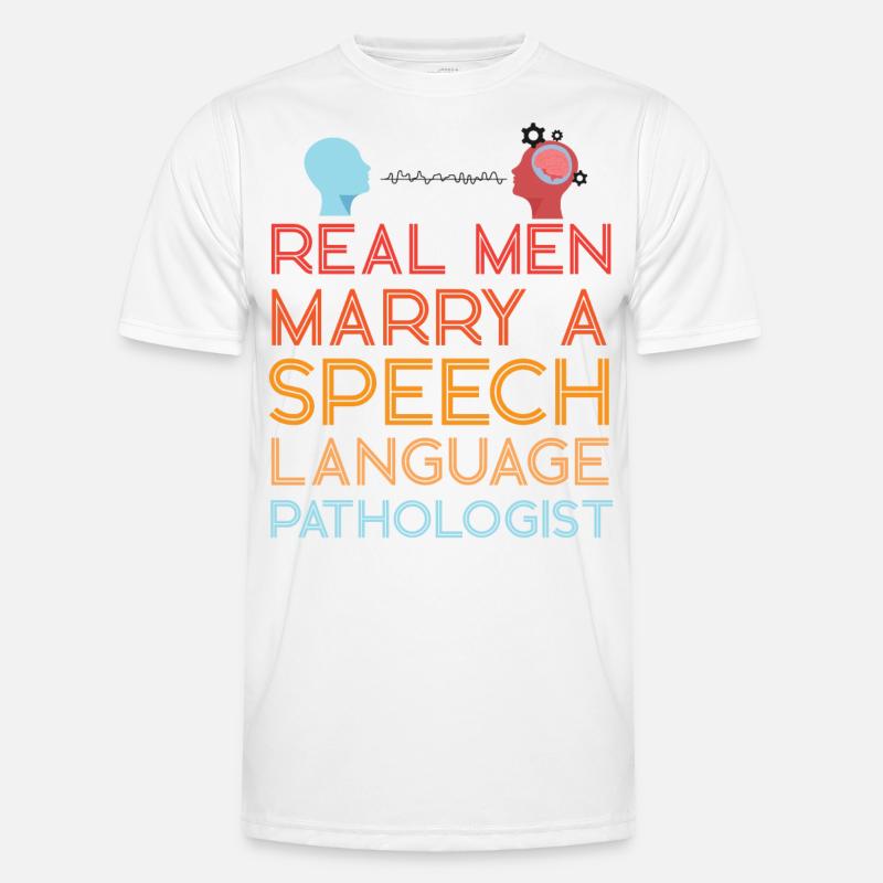 Speech Therapist Therapy Assistant - Männer Funktions-T-Shirt - Weiß