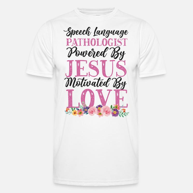 Speech Therapist Therapy Assistant - Männer Funktions-T-Shirt - Weiß