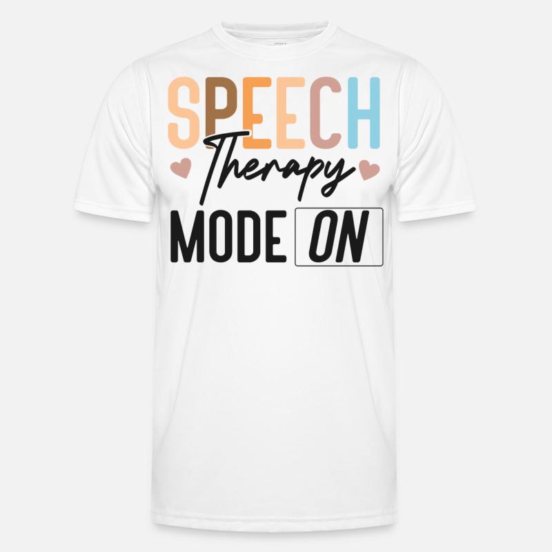 Speech Therapist Therapy Assistant - Men's Functional T-Shirt - white
