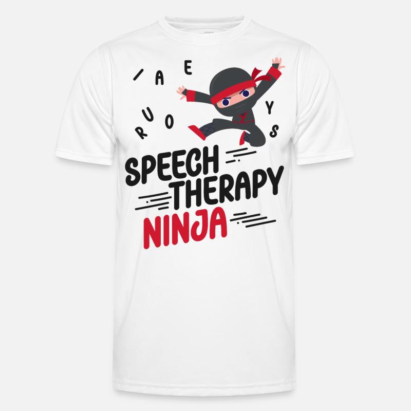 Speech Therapist Therapy Assistant - Men's Functional T-Shirt - white