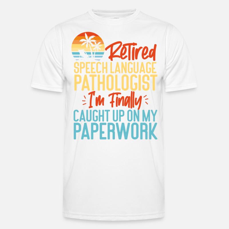 Speech Therapist Therapy Assistant - Men's Functional T-Shirt - white